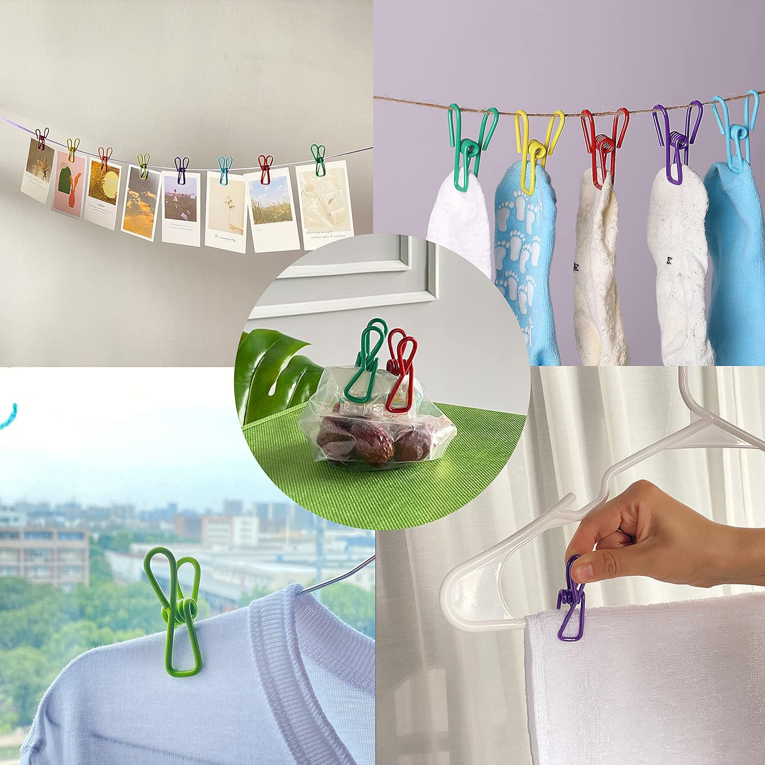 Metal Clothes pins Clips (5 Pcs Set) Metal Clothes pins Clips (5 Pcs Set)